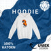 Hoodie met Beer en Oranje hoodie