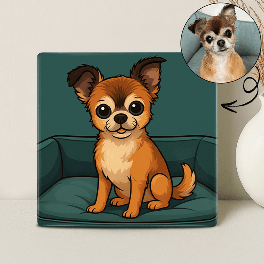 Cartoon Huisdier Portret - Modern