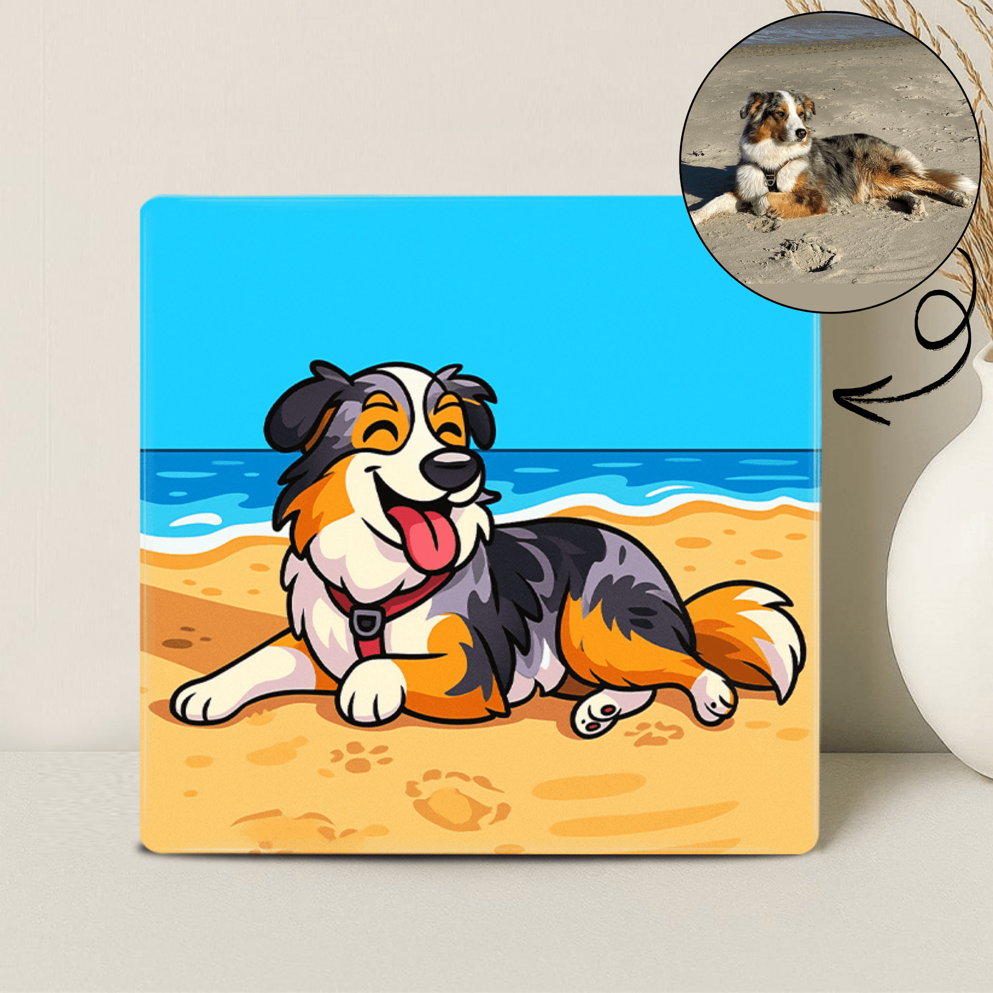 Cartoon Huisdier Portret - Modern