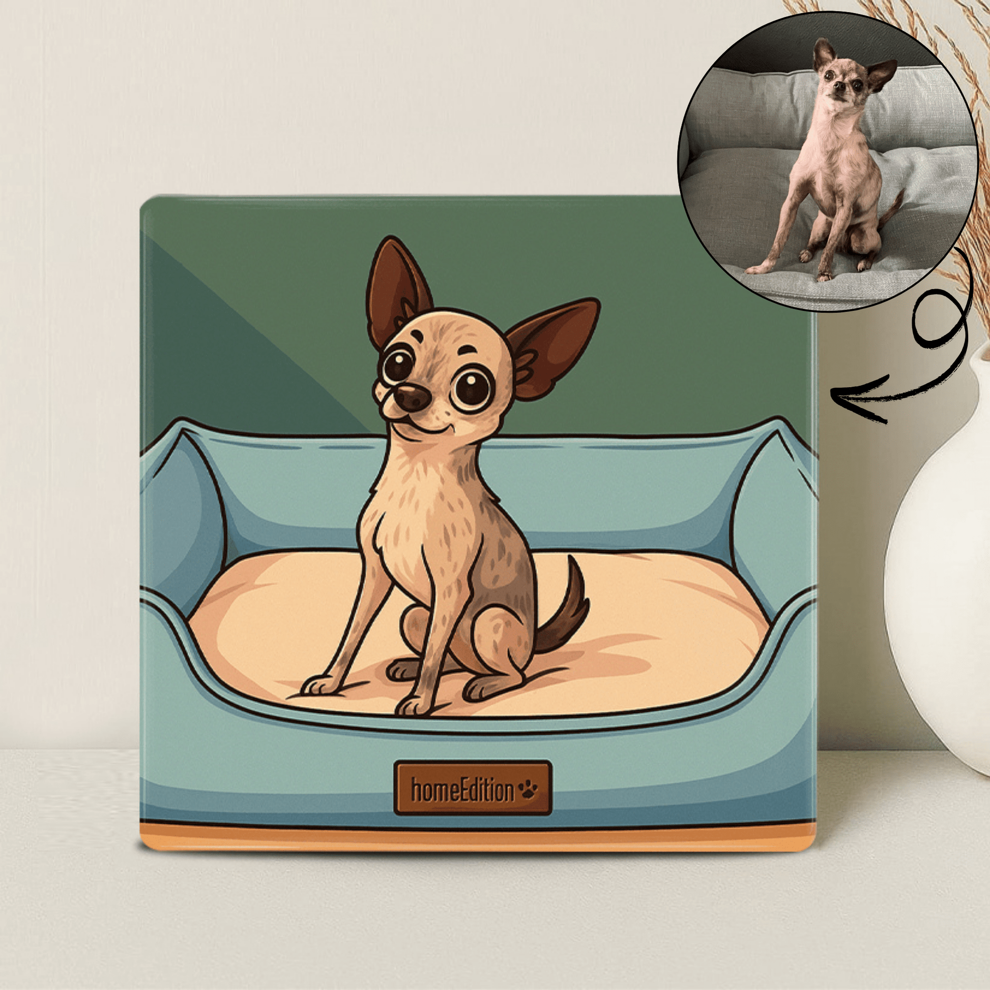 Cartoon Huisdier Portret - Modern