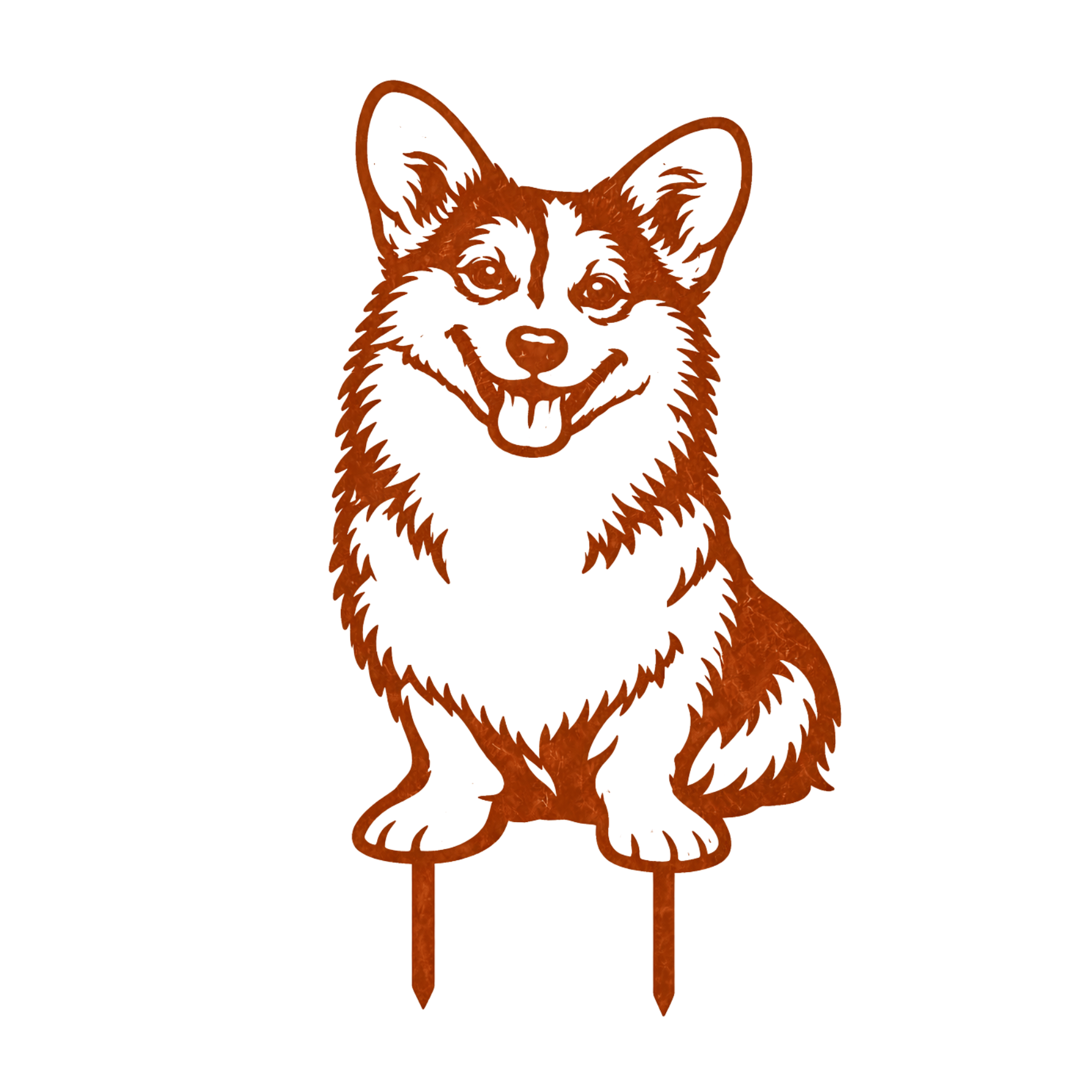 Corten Staal Huisdier Silhouet - Gepersonaliseerd