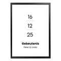 Datum Poster met Lijst