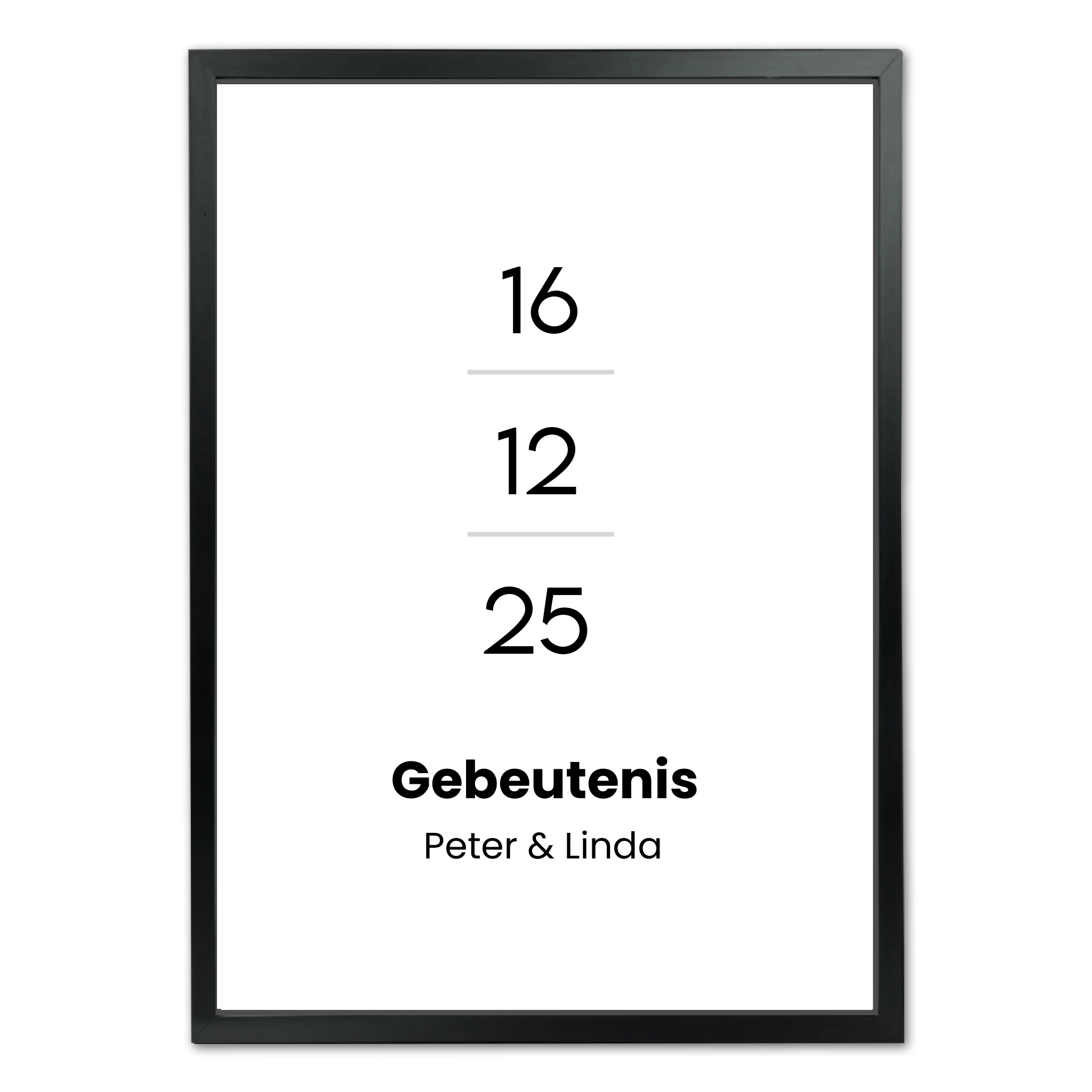 Datum Poster met Lijst