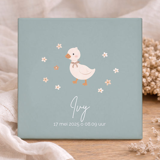 Geboorte Tegel - Bosdieren Gans Gepersonaliseerd