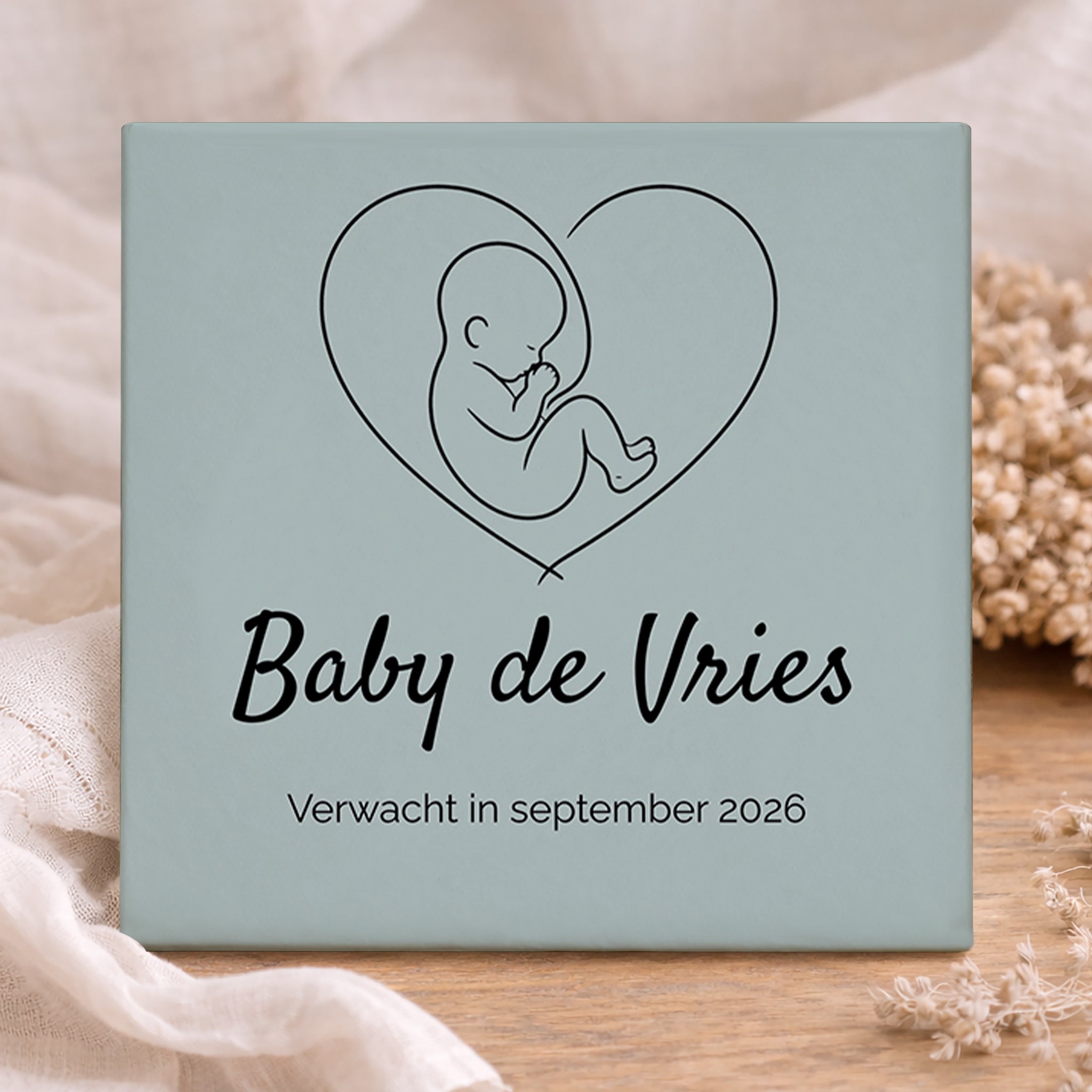 Geboorte Tegel - Baby Verwacht Gepersonaliseerd