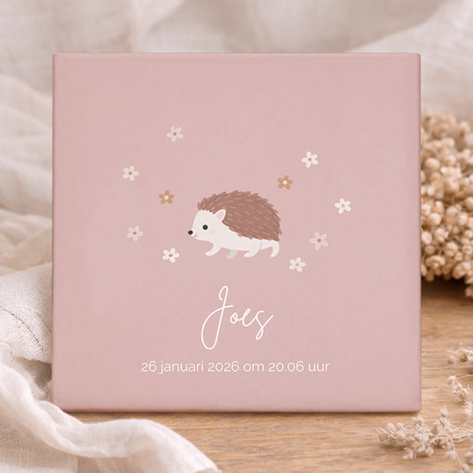 Geboorte Tegel - Bosdieren Egel Gepersonaliseerd