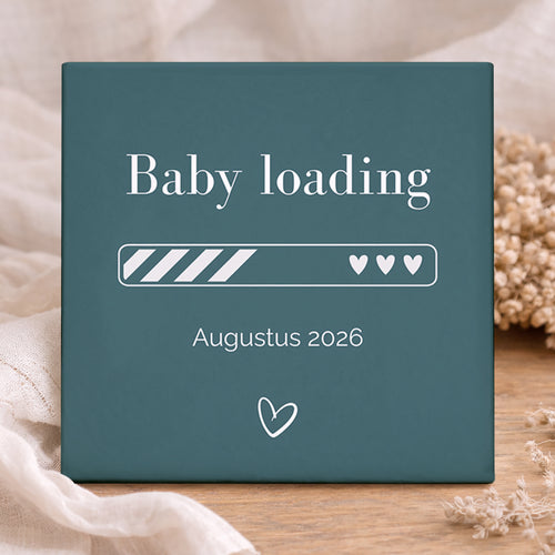 Geboortetegel - Gepersonaliseerde Aankondiging Baby Loading
