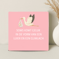 Geboorte Tegel - Soms komt geluk in de vorm van een luier en een glimlach