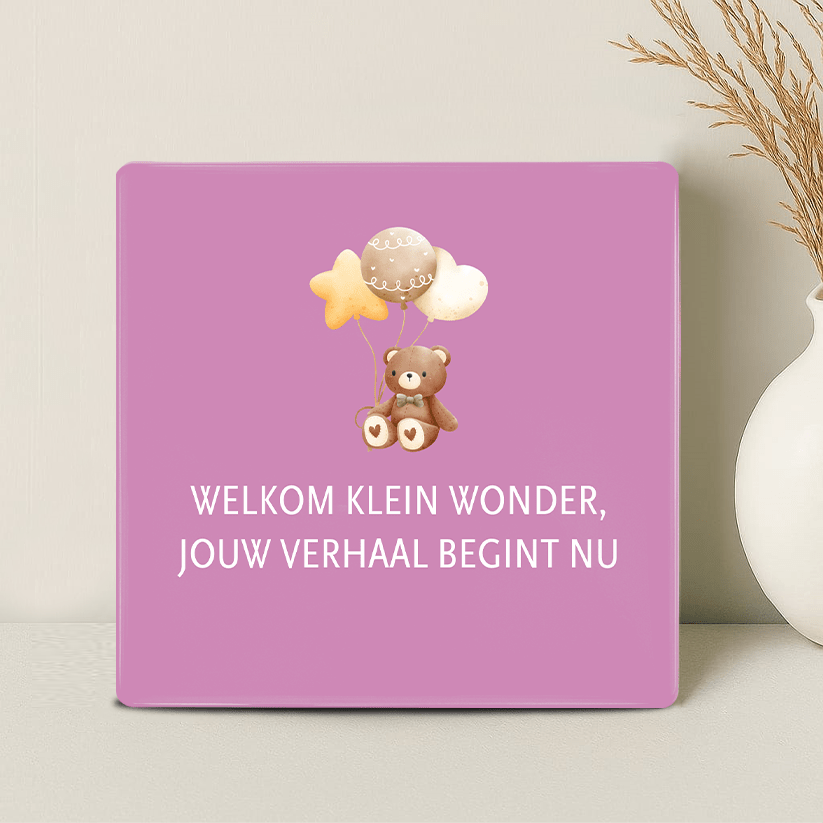Geboorte Tegel - Welkom klein wonder. Jouw verhaal begint nu