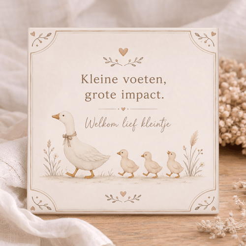 Geboortetegel - Kleine Voeten Gans