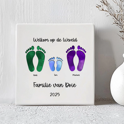 Geboortetegel - Naam en Datum