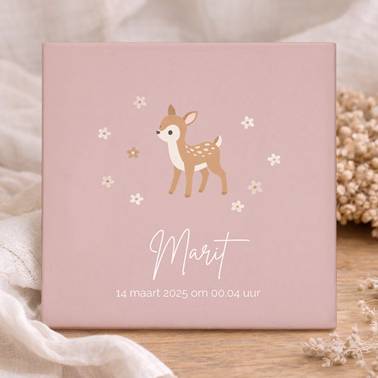 Geboorte Tegel - Bosdieren Hertje Gepersonaliseerd