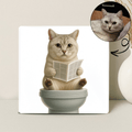 Humor Huisdier Portret Serie - Toilet