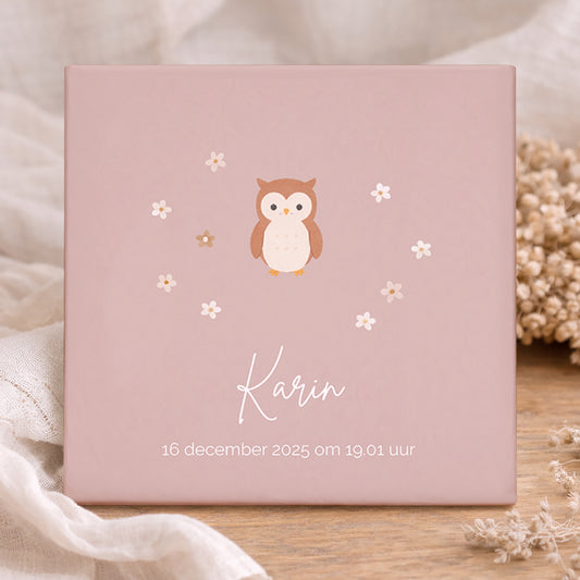 Geboorte Tegel - Bosdieren Uil Gepersonaliseerd