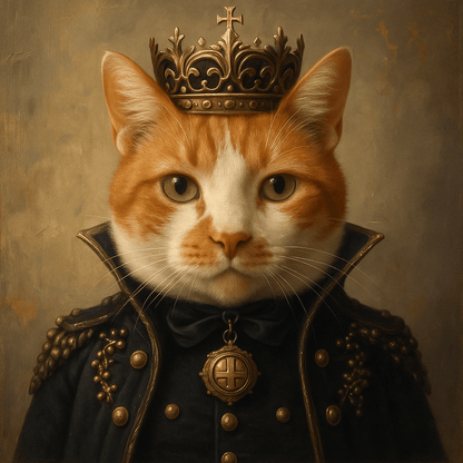 Koninklijk Huisdier Portret - De Keizer