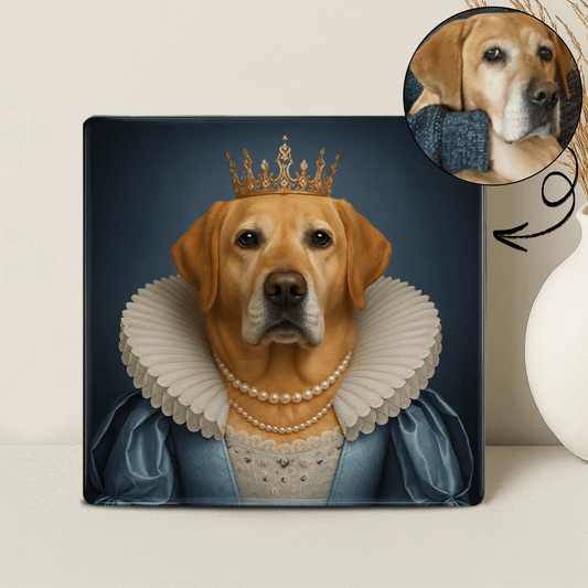 Koninklijk Huisdier Portret Adellijke Dame