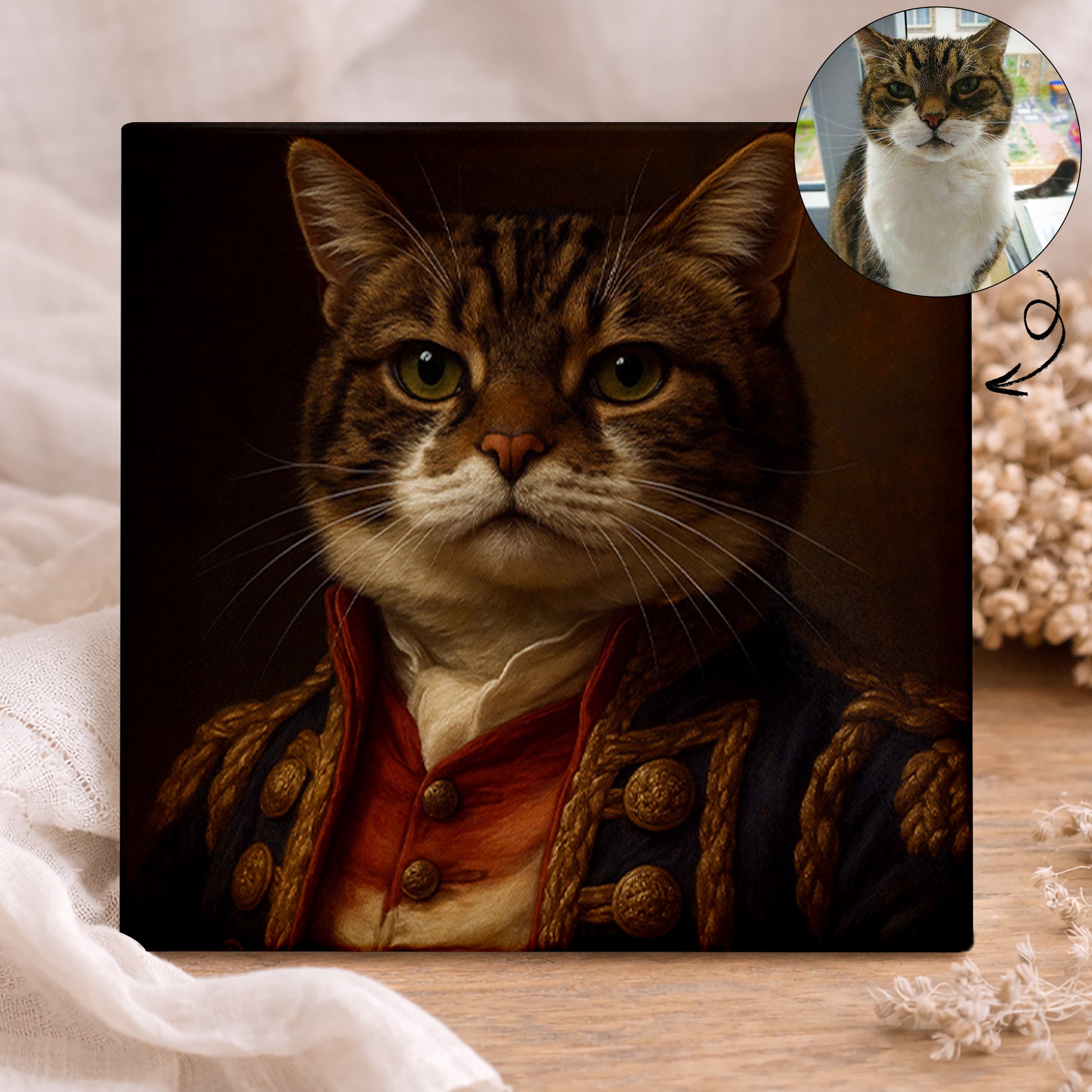 Koninklijk Huisdier Portret - De Admiraal