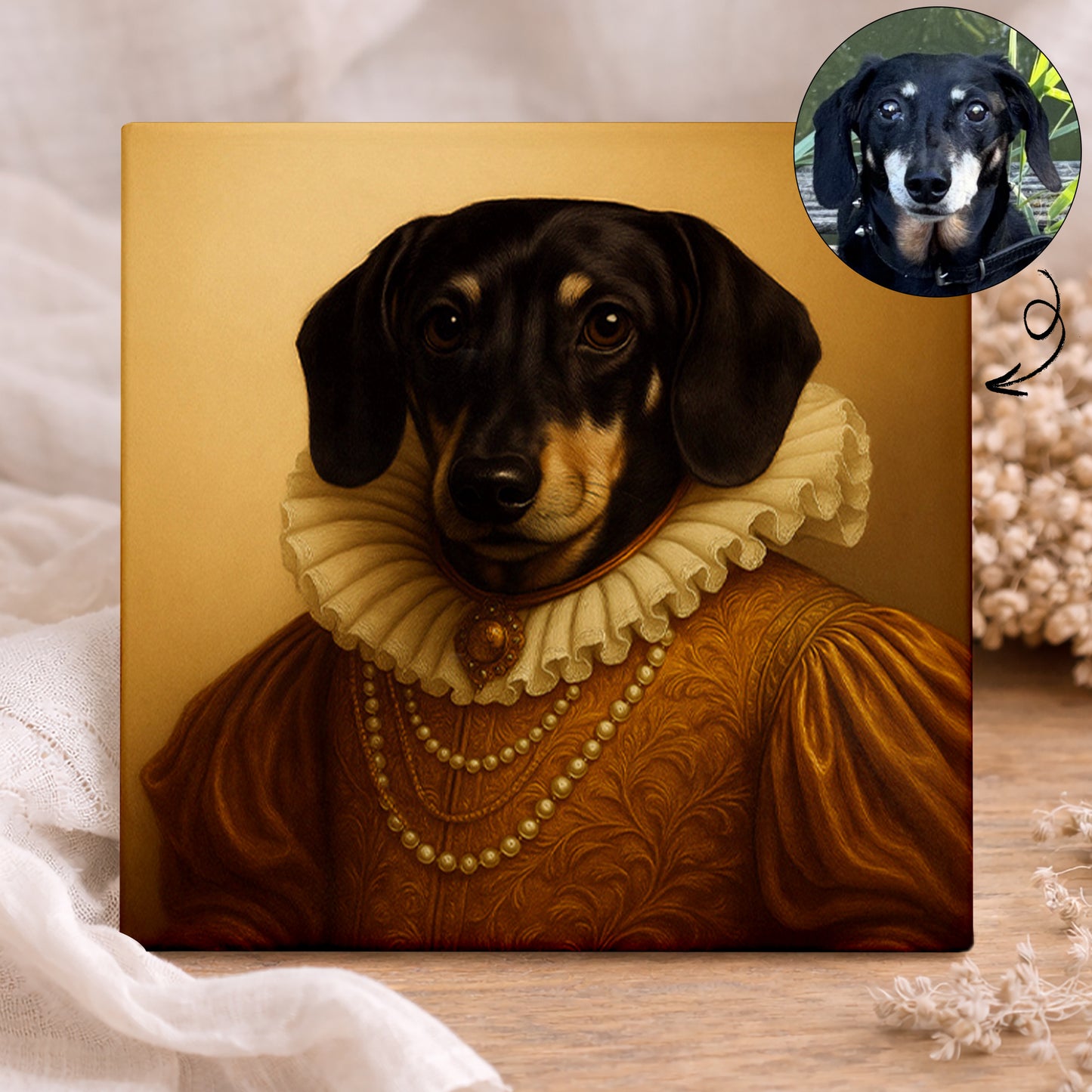 Koninklijk Huisdier Portret - De Edele