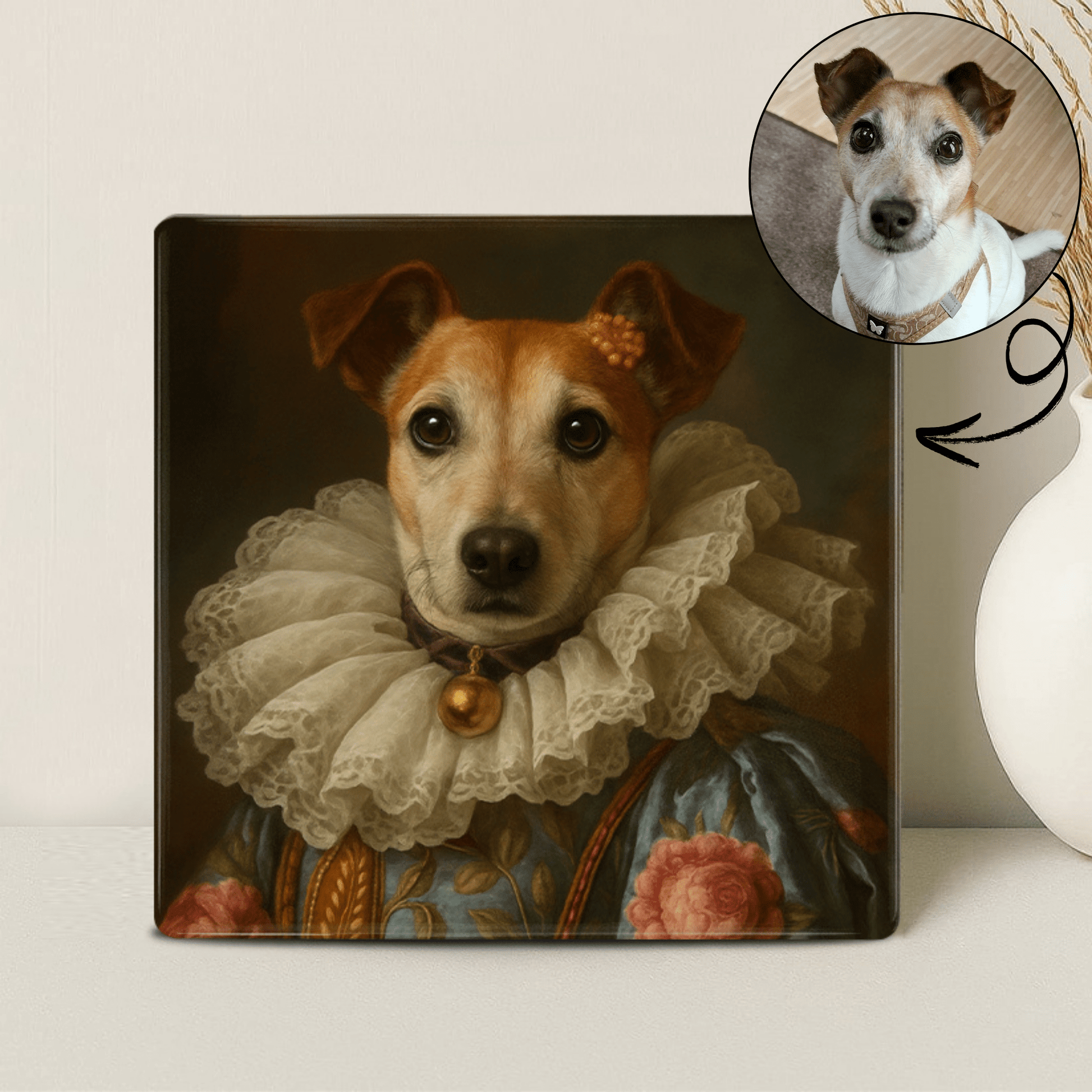 Koninklijk Huisdier Portret - De Edelvrouw