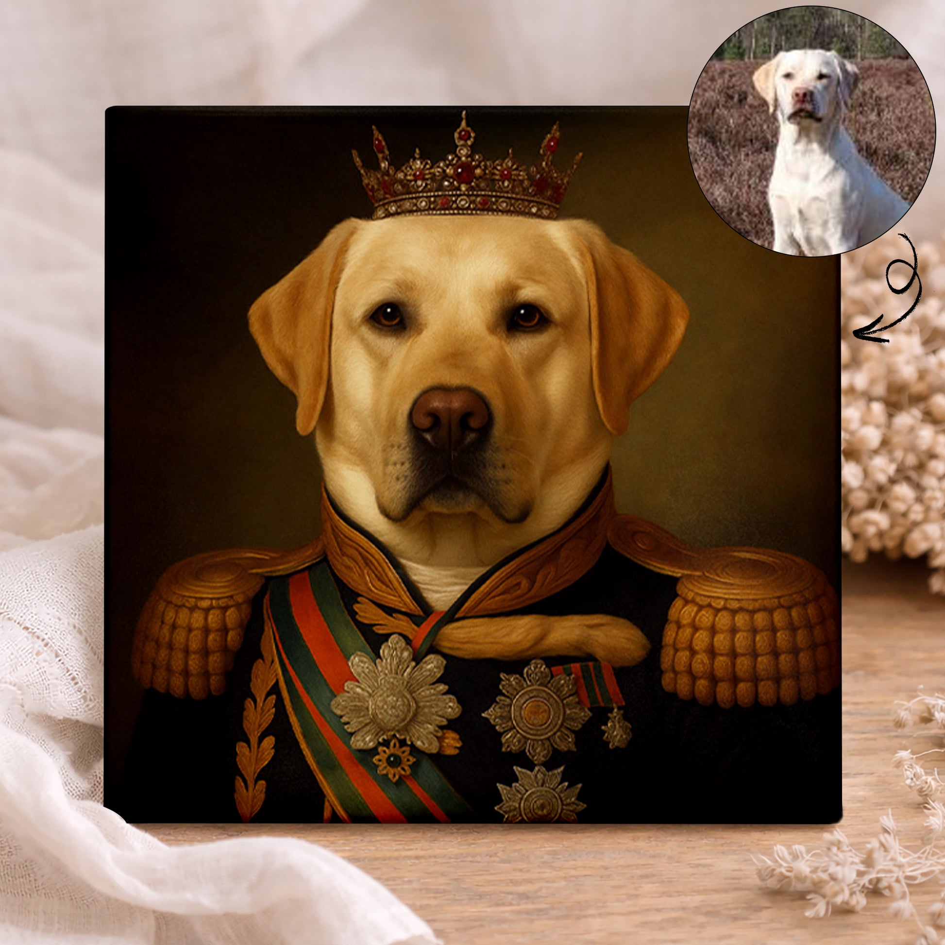 Koninklijk Huisdier Portret - De Generaal