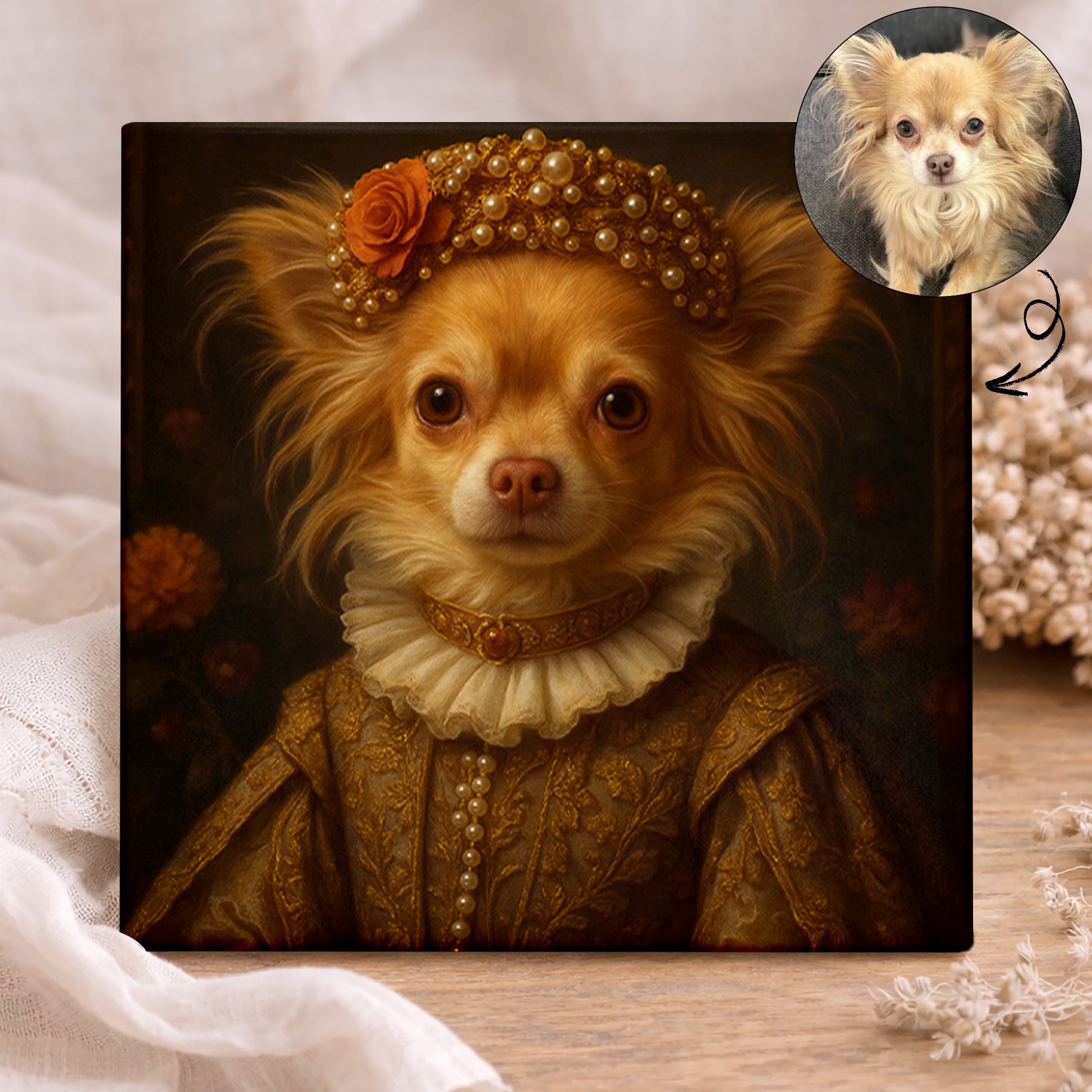 Koninklijk Huisdier Portret - De Gravin