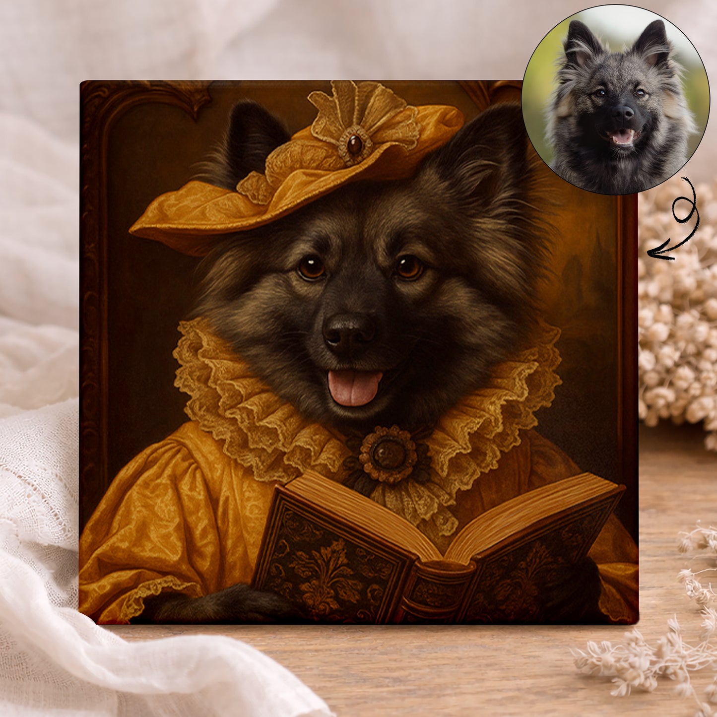 Koninklijk Huisdier Portret - De Hertogin