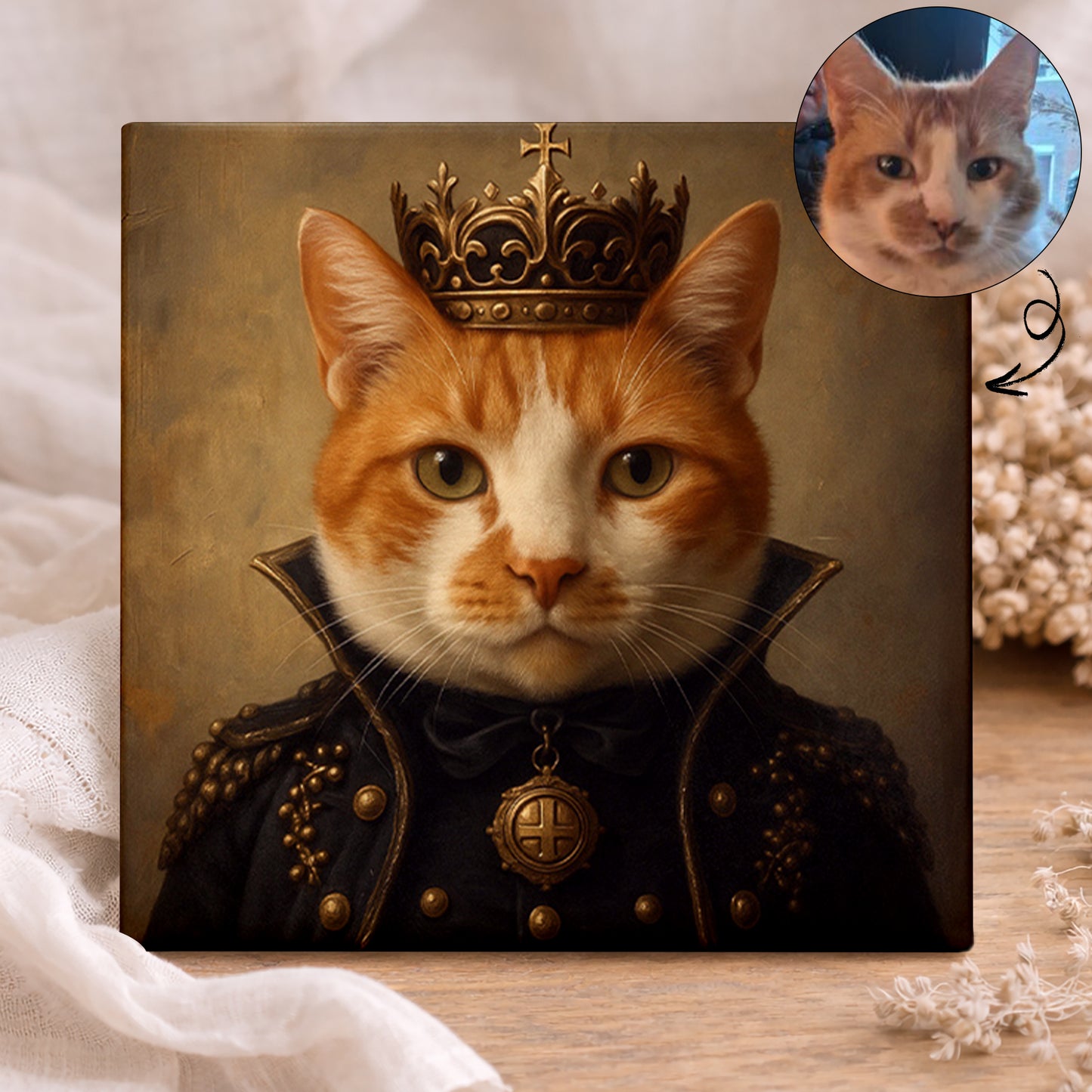 Koninklijk Huisdier Portret - De Keizer