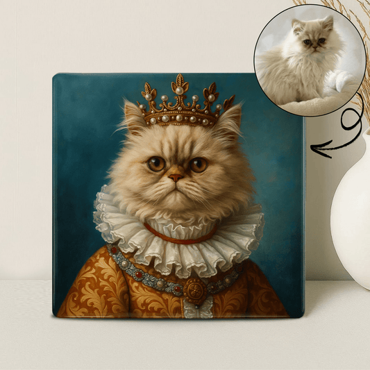 Koninklijk Huisdier Portret - De Koningin