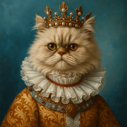 Koninklijk Huisdier Portret - De Koningin