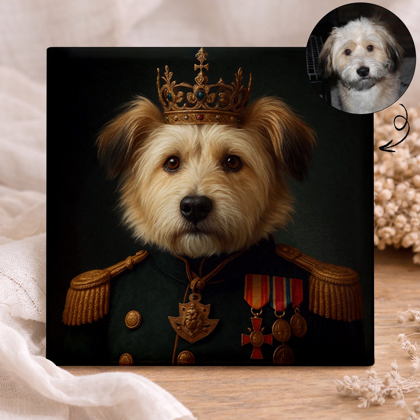 Koninklijk Huisdier Portret - De Vorst