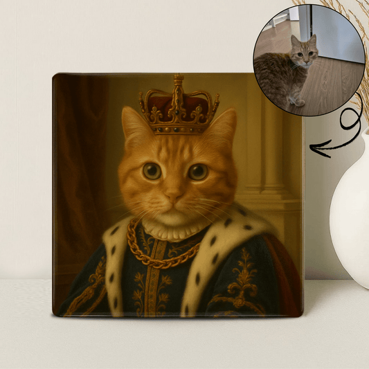 Koninklijk Huisdier Portret - Koning Charles - Printazzy