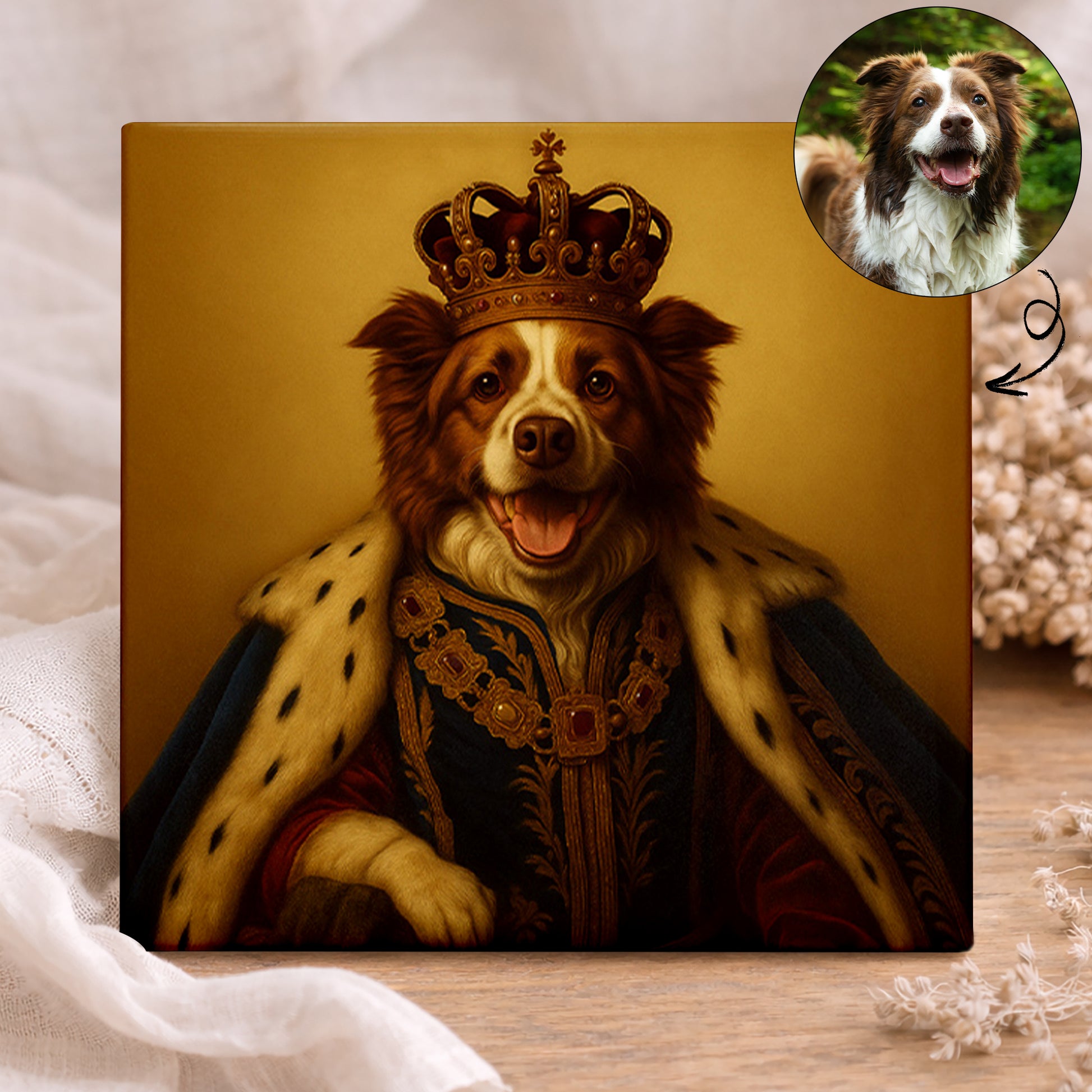 Koninklijk Huisdier Portret - Koning Philip