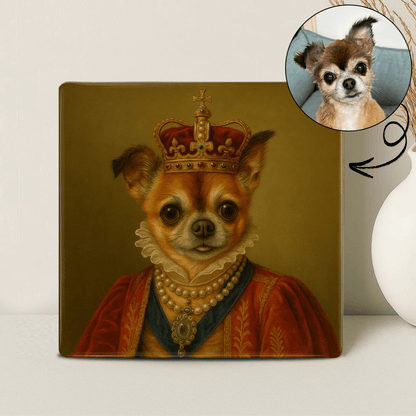 Koninklijk Huisdier Portret - Koningin Antoinette