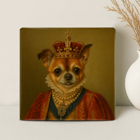 Koninklijk Huisdier Portret - Koningin Antoinette - Printazzy