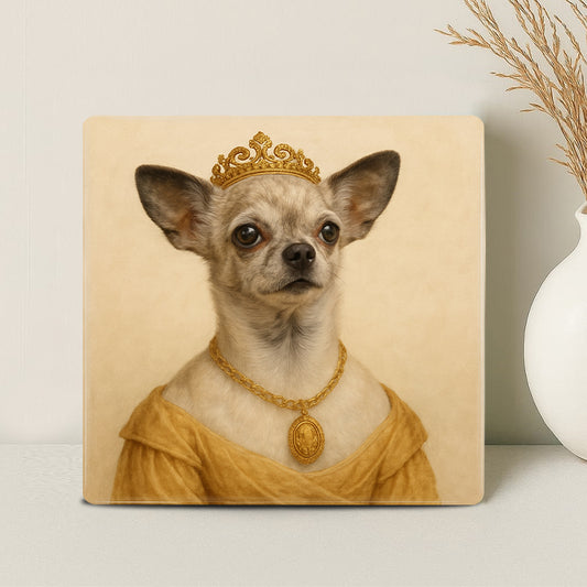Koninklijk Huisdier Portret - Koningin Elisabeth - Printazzy