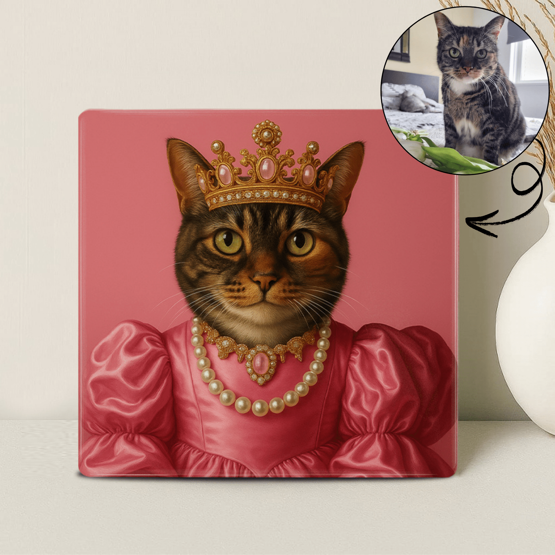 Koninklijk Huisdier Portret - Prinses Arielle