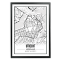 Locatie poster met dorp- of stad