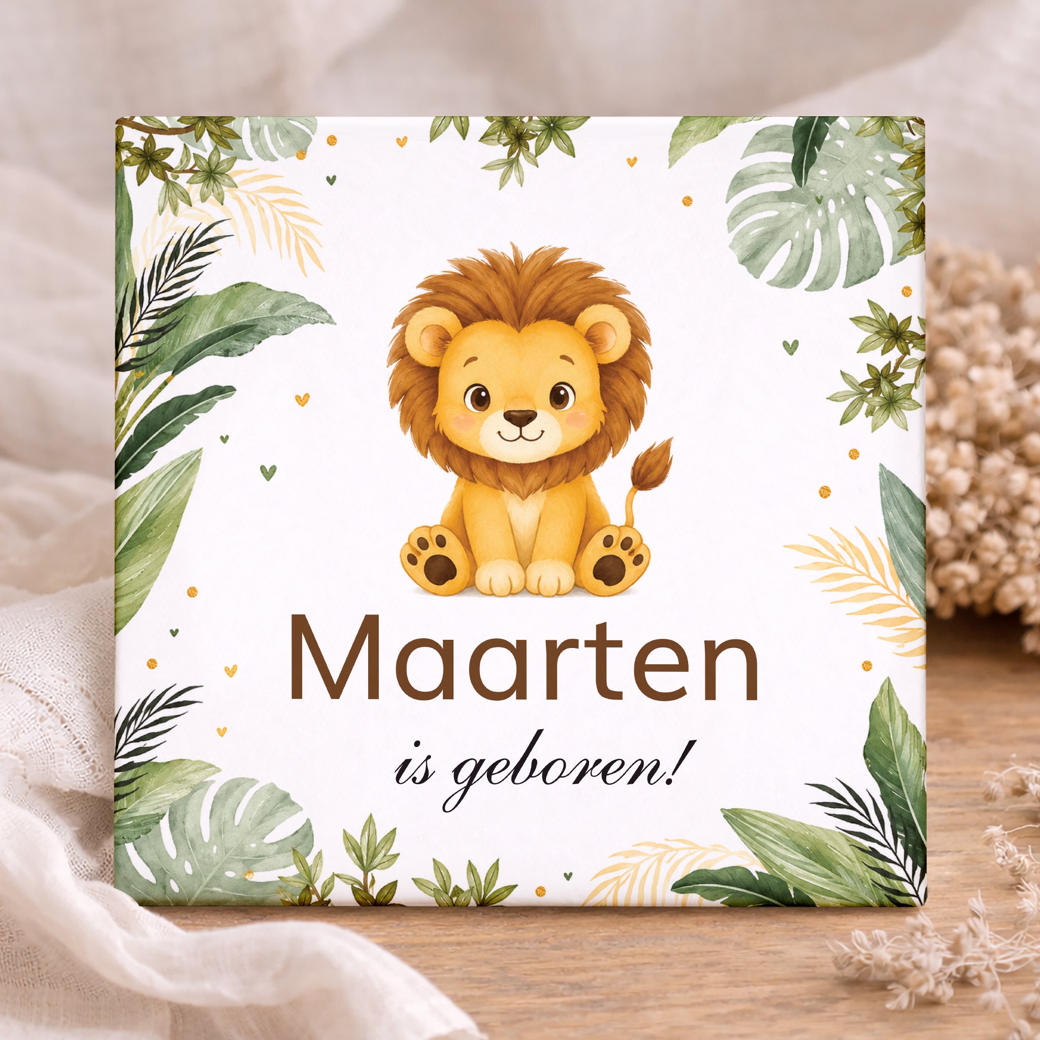 Geboorte Tegel - Leeuw Jungle