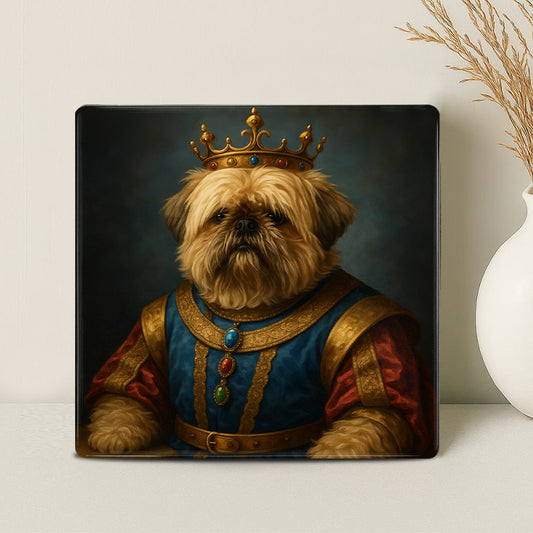 Koninklijk Huisdier Portret - Koning Arthur - Printazzy