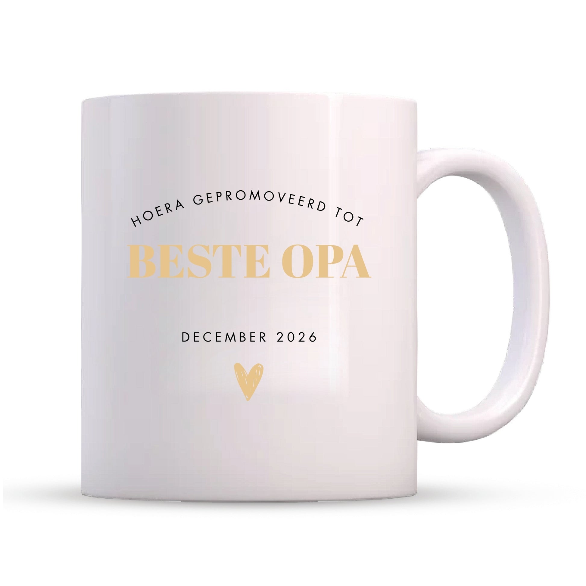 Mok Zwangerschapsaankondiging Opa - Gepromoveerd