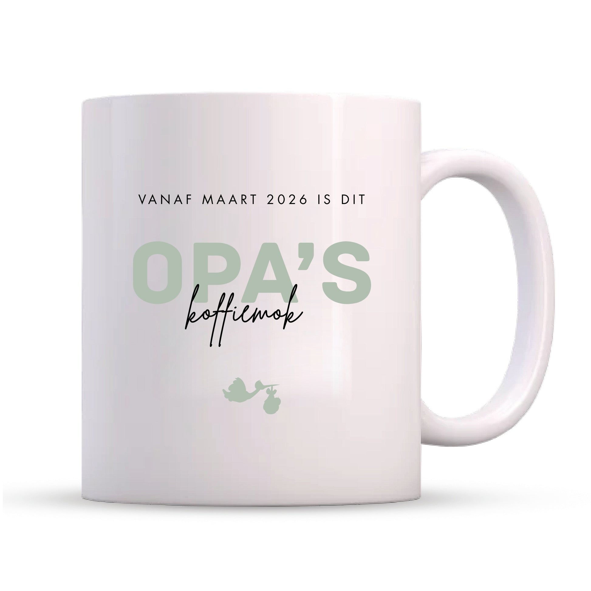 Mok Zwangerschapsaankondiging - Opa's Koffiemok