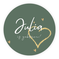 Raamsticker geboorte baby - Gouden hart