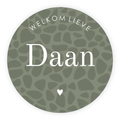 Raamsticker geboorte baby - Panterprint