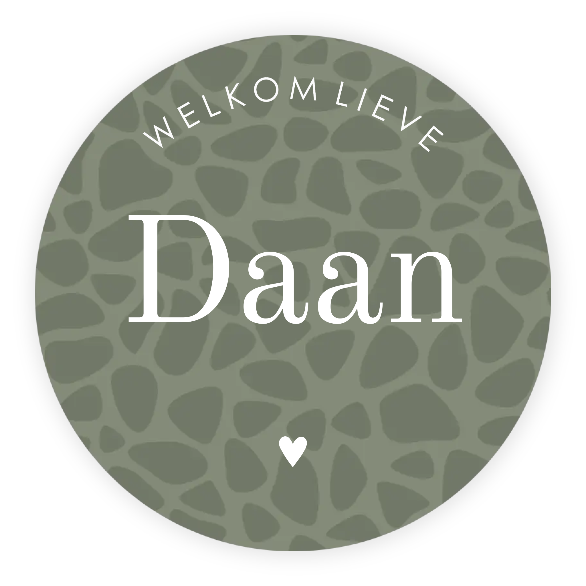 Raamsticker geboorte baby - Panterprint