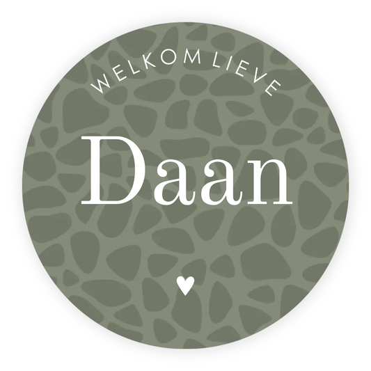 Raamsticker geboorte baby - Panterprint