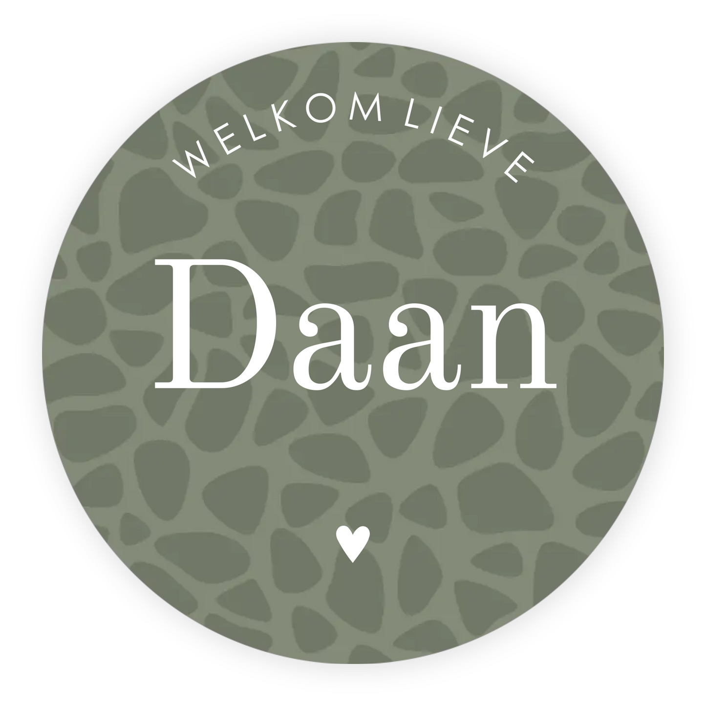 Raamsticker geboorte baby - Panterprint