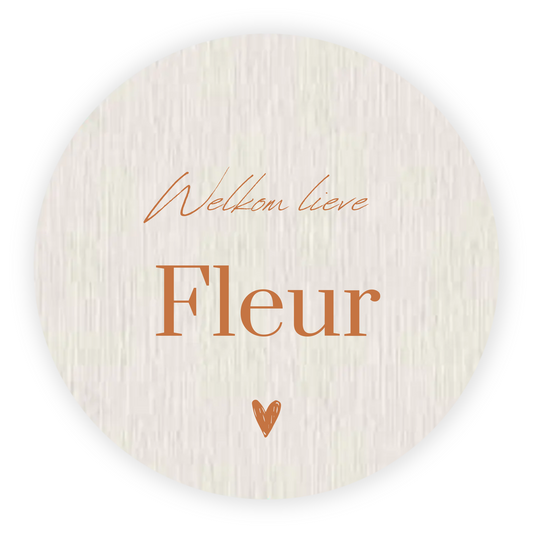 Raamsticker geboorte baby - Houtlook