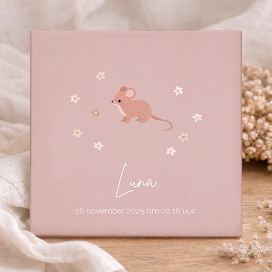 Geboorte Tegel - Bosdieren Muis Gepersonaliseerd