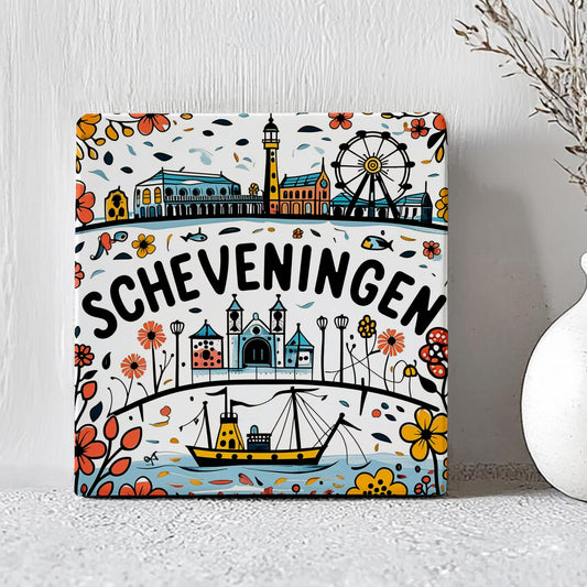 Tegeltje Scheveningen - Handgetekend Ontwerp