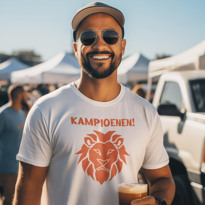 Shirt Kampioenen met grote Oranje Leeuw